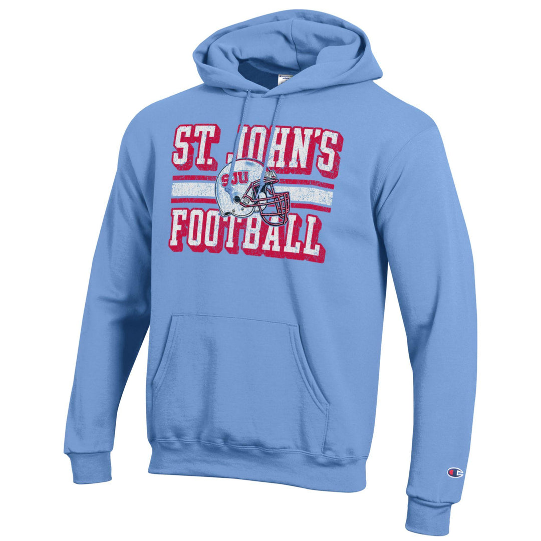 CHAMPION HOODED SWEATSHIRT SJU FOOTBALL HELMET