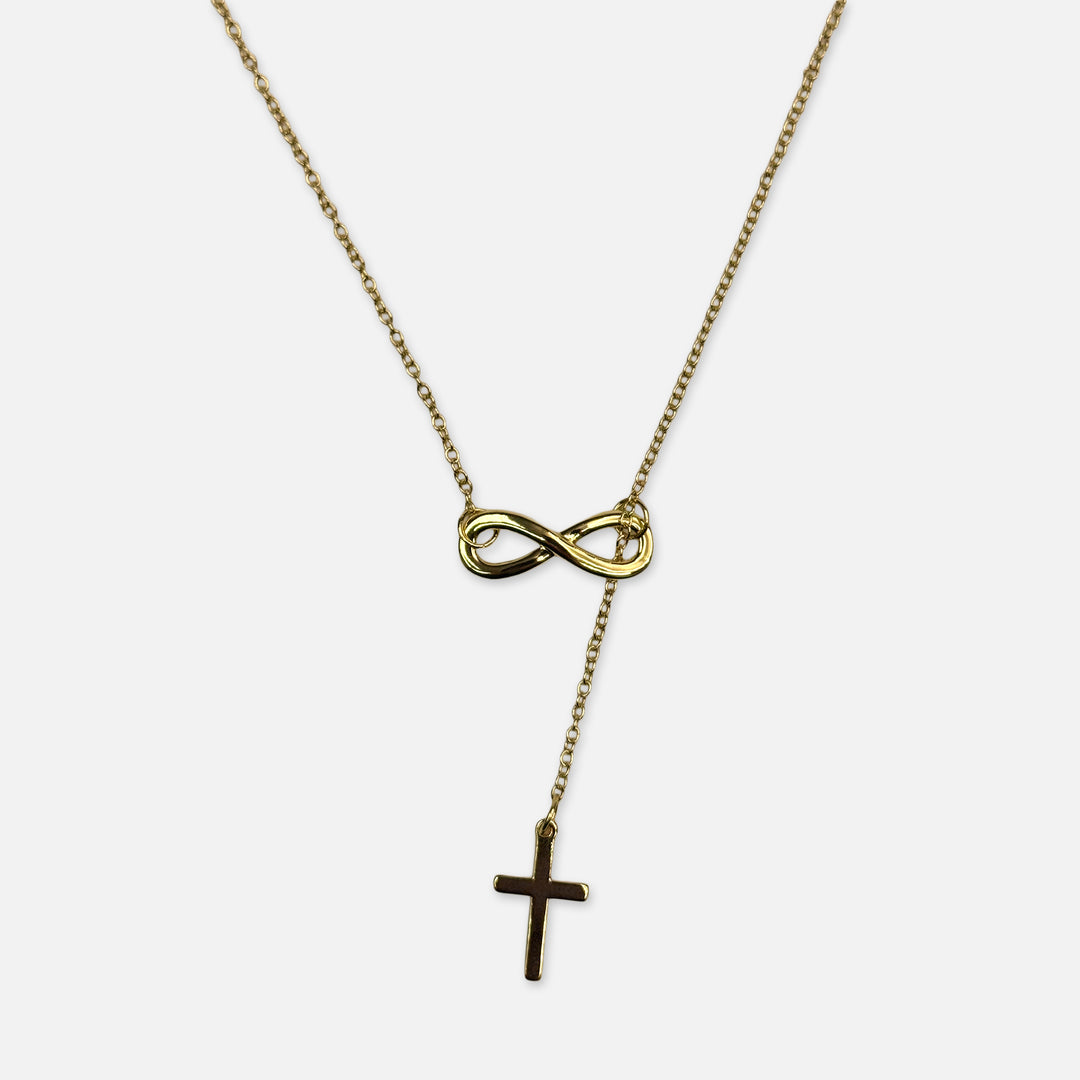INFINITY CROSS PENDANT NECKLACE