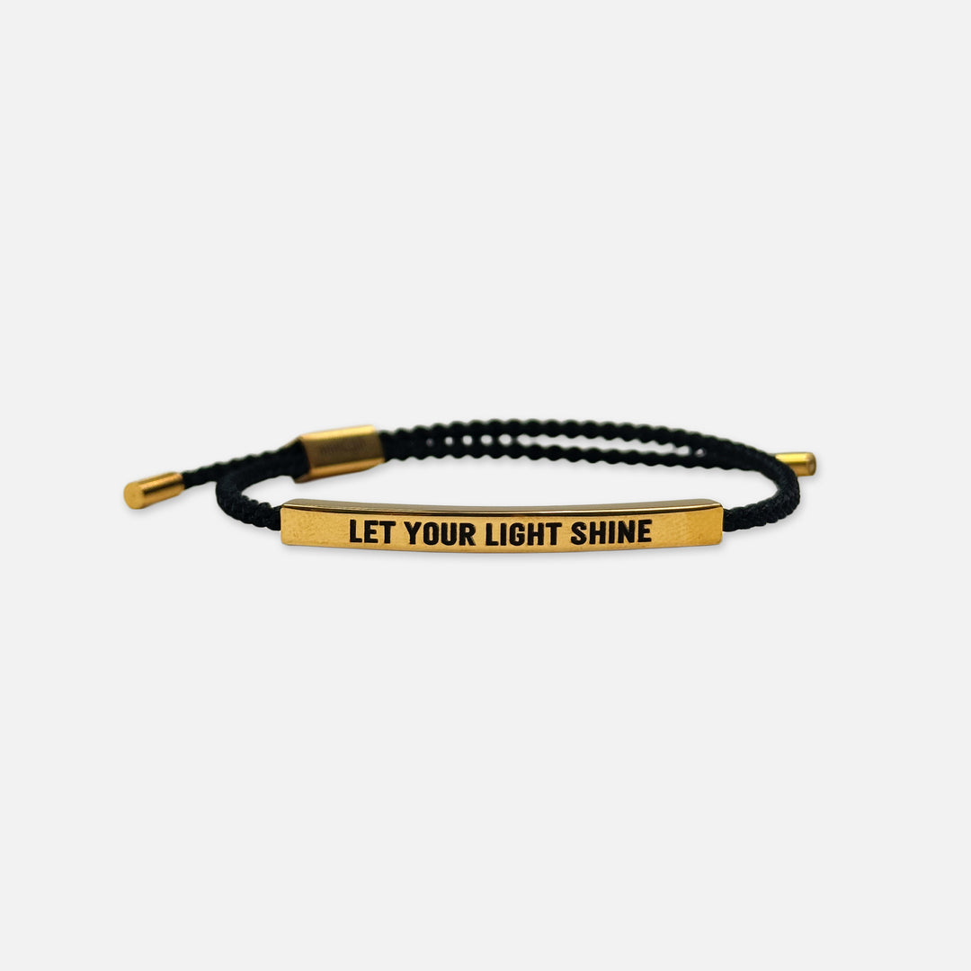 LET YOUR LIGHT SHINE INSPIRE BRACELET