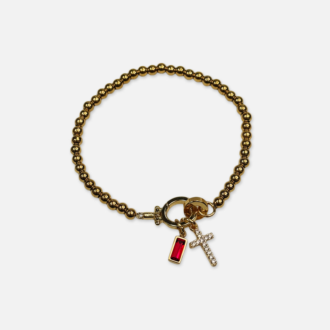 CROSS CHARM BRACELET