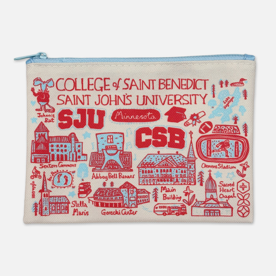 JULIA GASH ZIPPERED POUCH CSB SJU