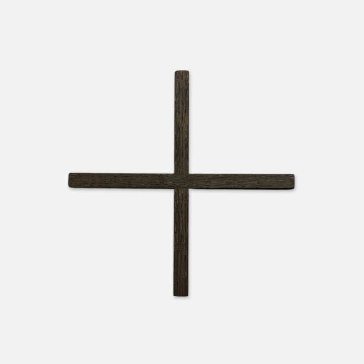 SMALL EBONY OAK CROSS