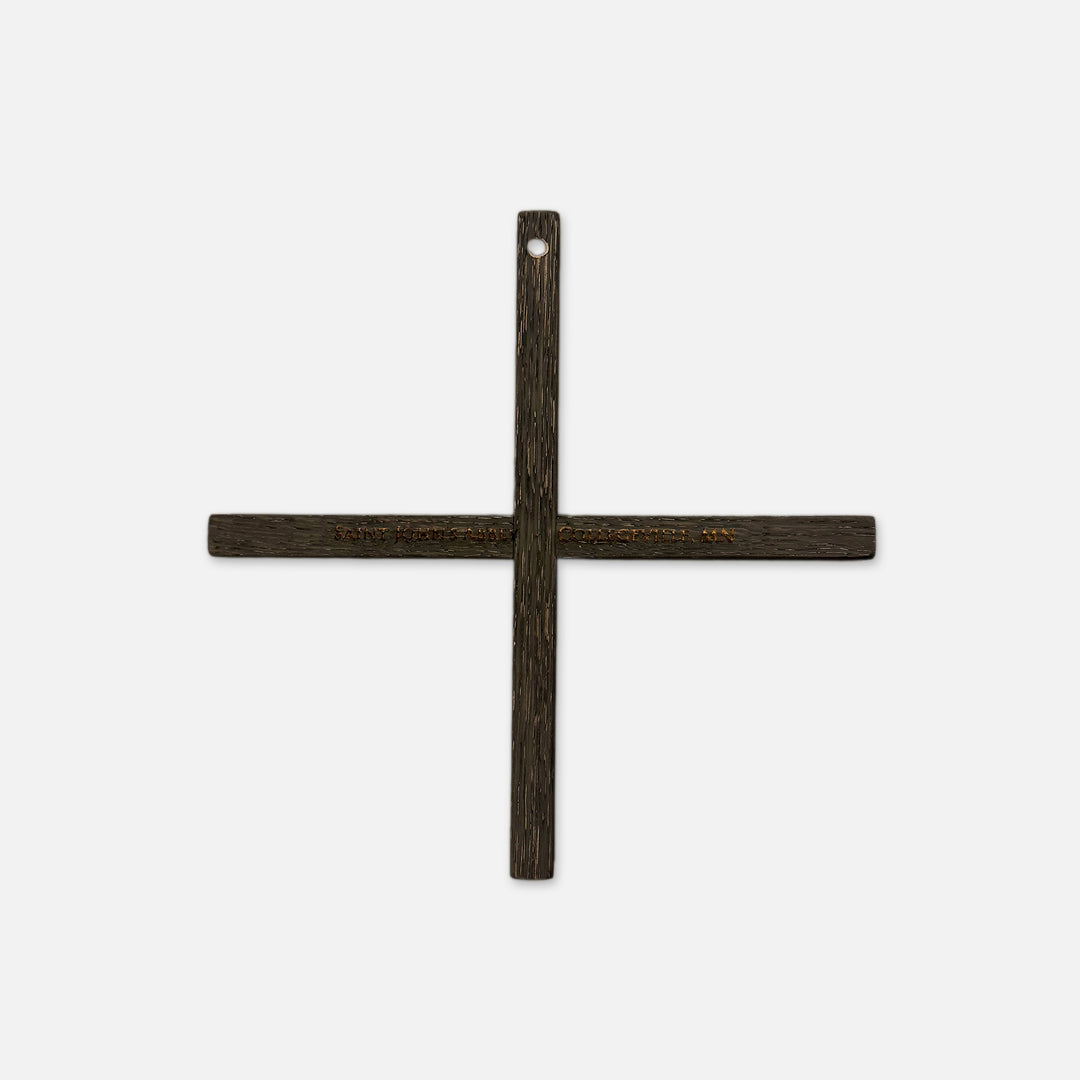 SMALL EBONY OAK CROSS