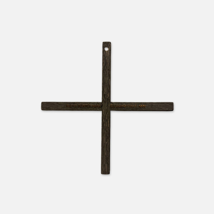 SMALL EBONY OAK CROSS