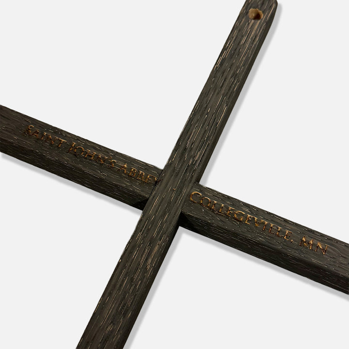 SMALL EBONY OAK CROSS
