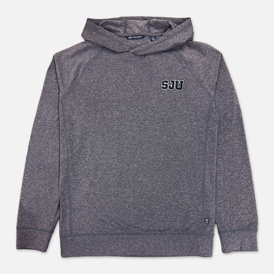 CUTTER & BUCK LONG SLEEVE HOODED PULLOVER WITH SJU