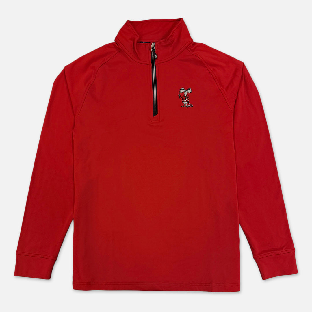 CUTTER & BUCK 1/4 ZIP WITH JOHNNIE RAT