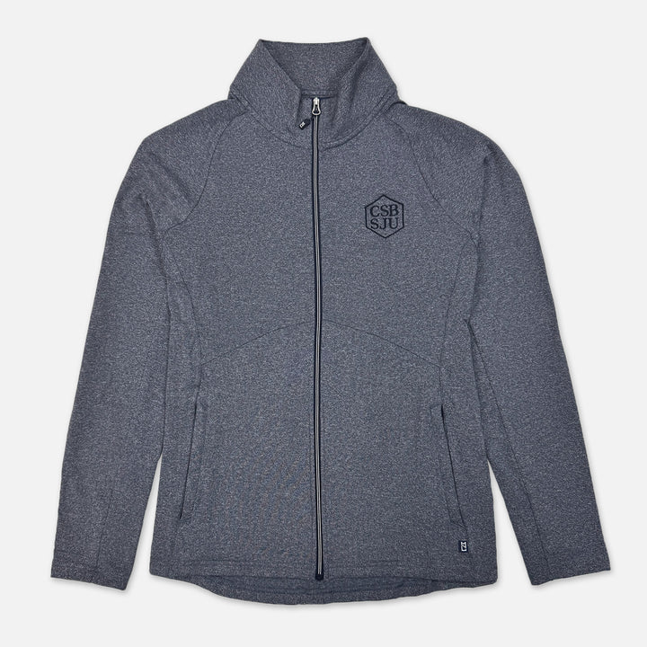 WOMEN'S CUTTER & BUCK FULL ZIP WITH CSB SJU HEX