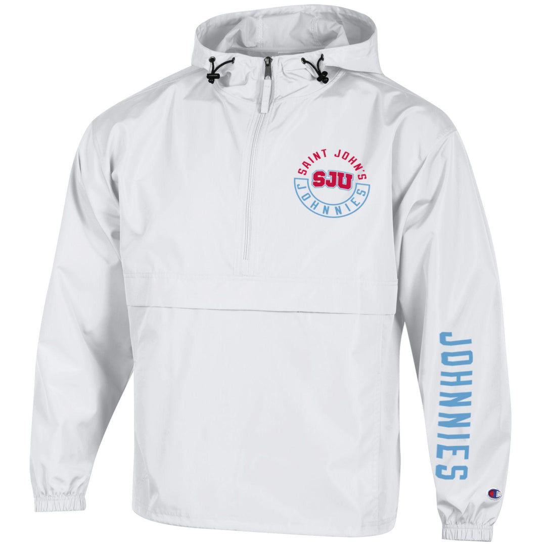 CHAMPION 1/2 ZIP HOODED JACKET ST. JOHN'S UNIVERSITY
