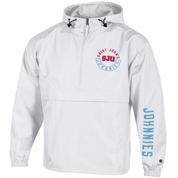 CHAMPION 1/2 ZIP HOODED JACKET ST. JOHN'S UNIVERSITY
