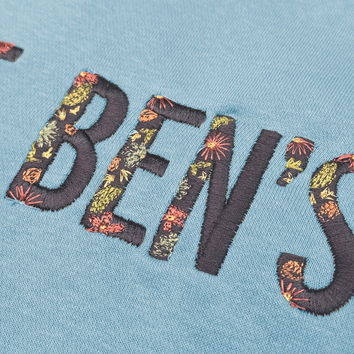 WOMEN'S CREWNECK SWEATSHIRT SAINT BEN'S WITH FLOWERS
