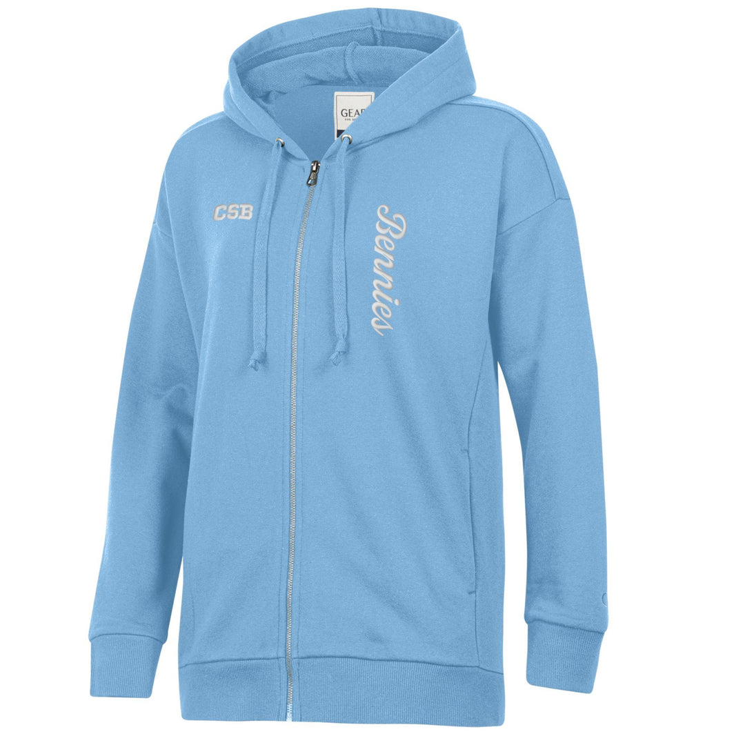 WOMEN'S FULL ZIP HOODED SWEATSHIRT CSB BENNIES