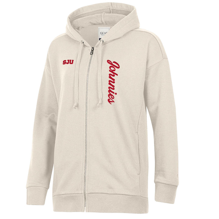 WOMEN'S FULL ZIP HOODED SWEATSHIRT SJU JOHNNIES