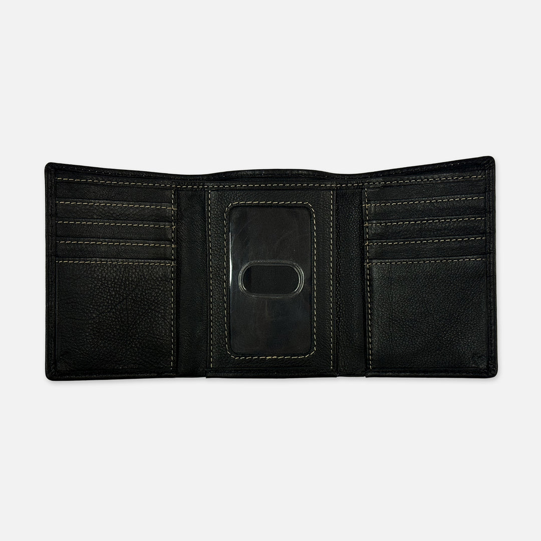 TRIFOLD LEATHER WALLET SJU