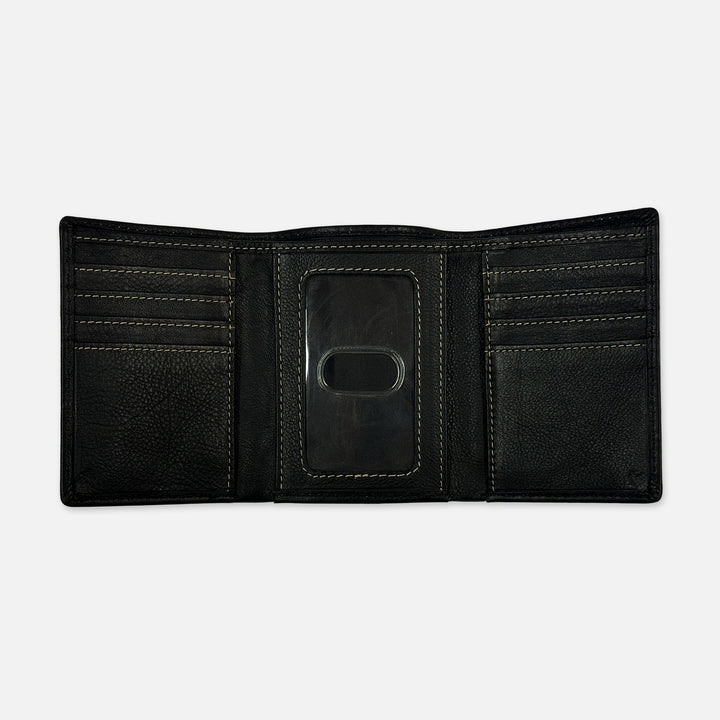 TRIFOLD LEATHER WALLET SJU