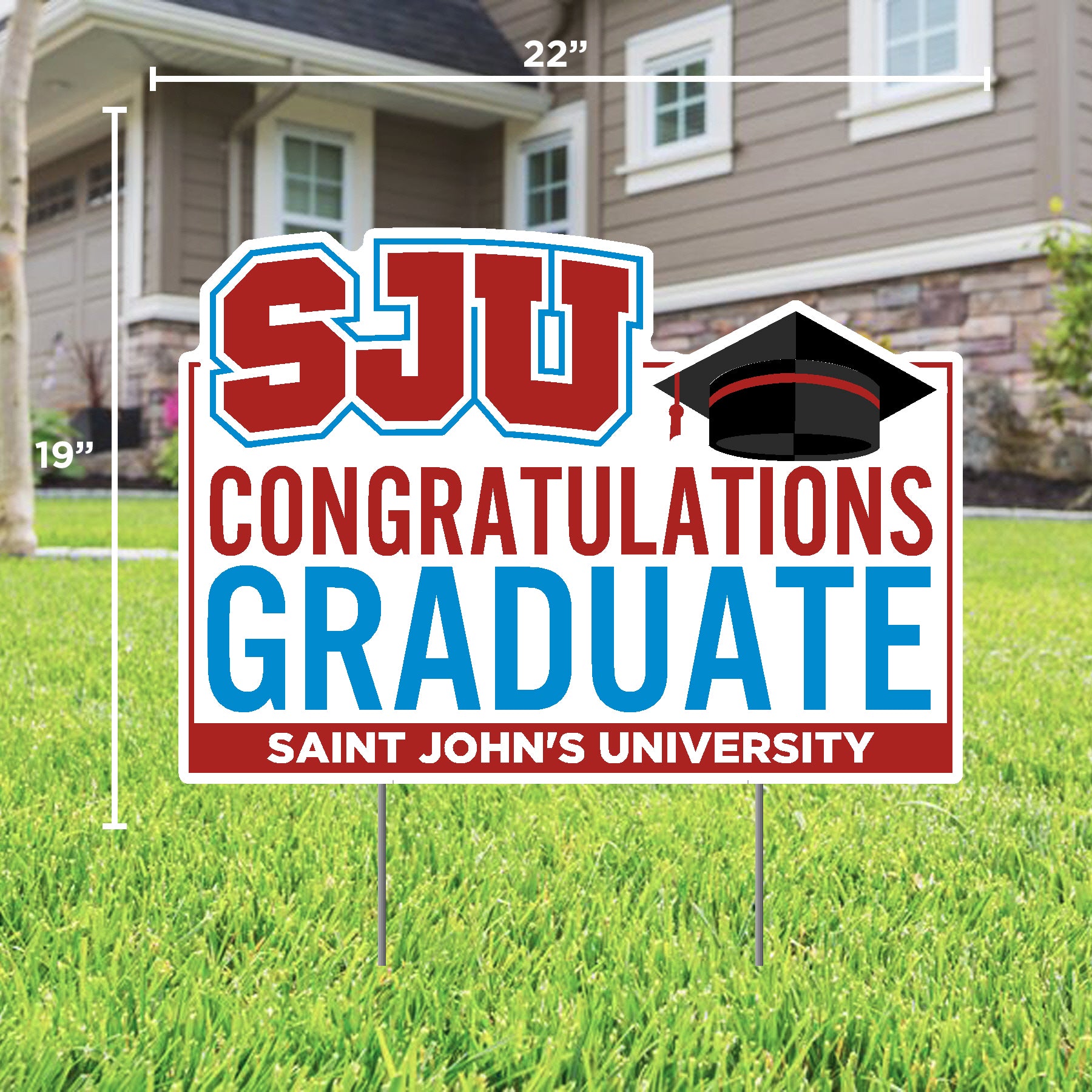 YARD SIGN ST. JOHN'S CONGRATS GRADUATE – CSB+SJU Spirit Shop