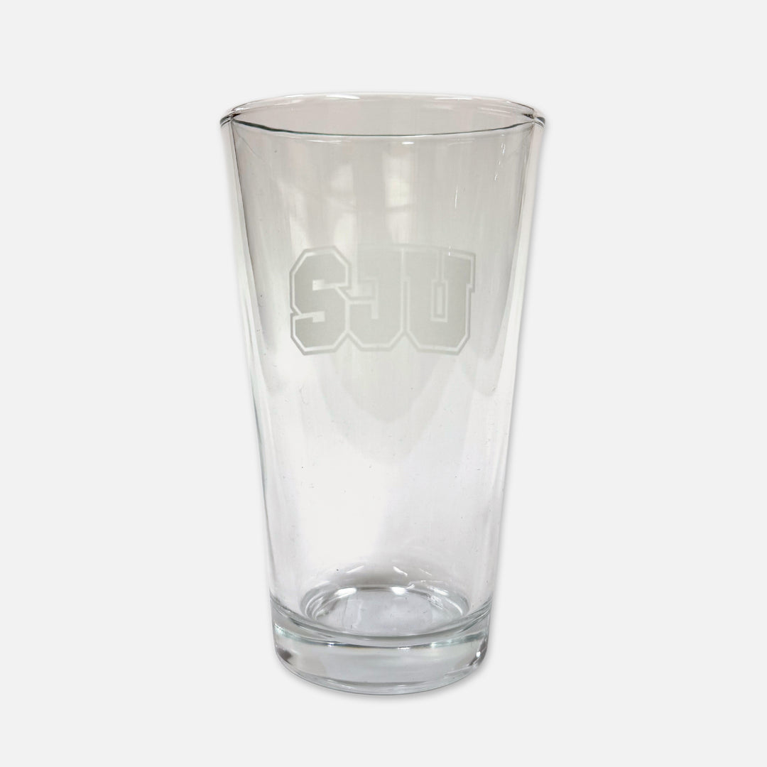 PINT GLASS SJU ETCHED