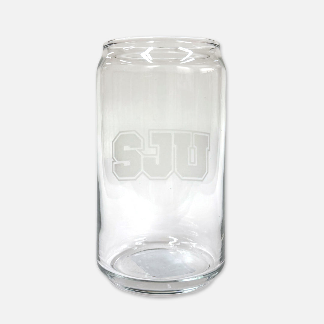 PINT GLASS CAN SJU ETCHED