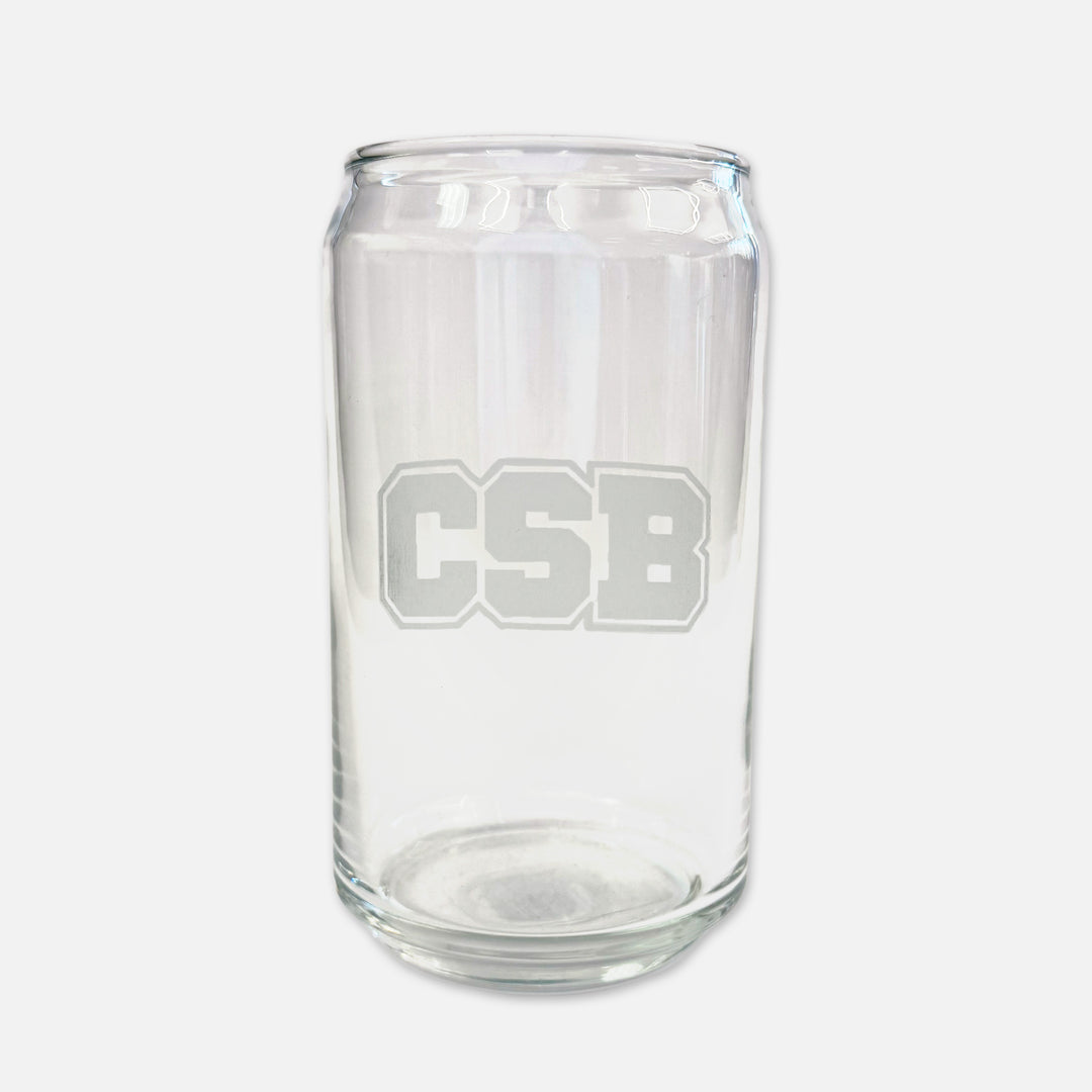 PINT GLASS CAN CSB ETCHED