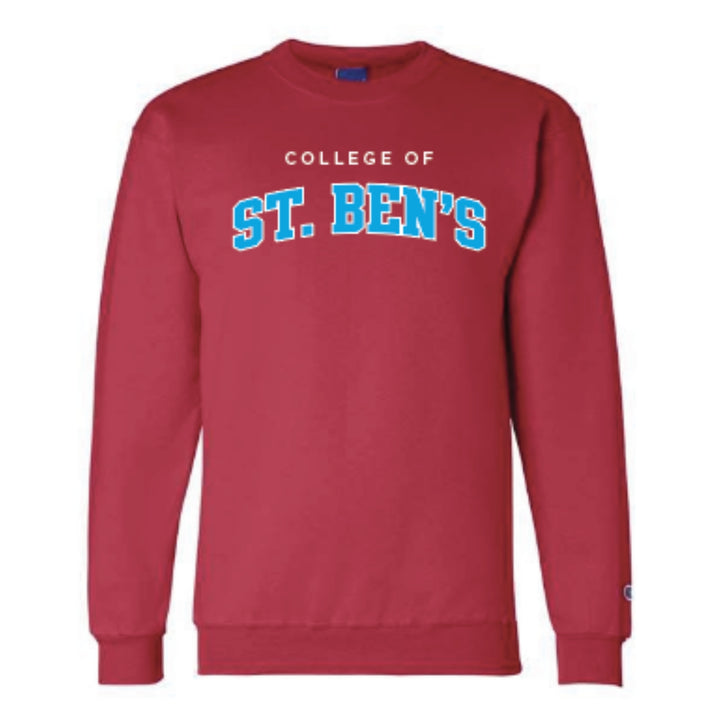 CHAMPION COLLEGE OF ST. BEN'S ARCH CREWNECK SWEATSHIRT