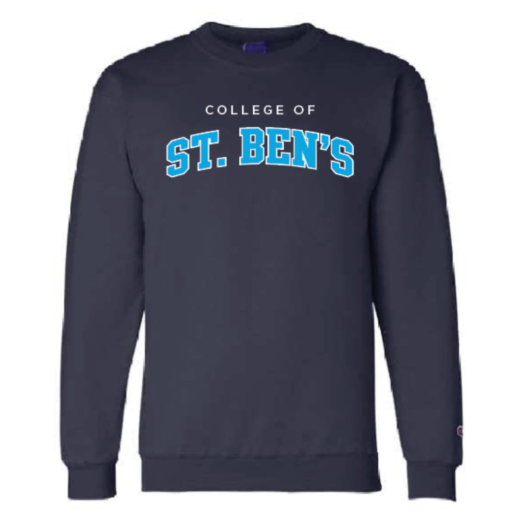CHAMPION COLLEGE OF ST. BEN'S ARCH CREWNECK SWEATSHIRT
