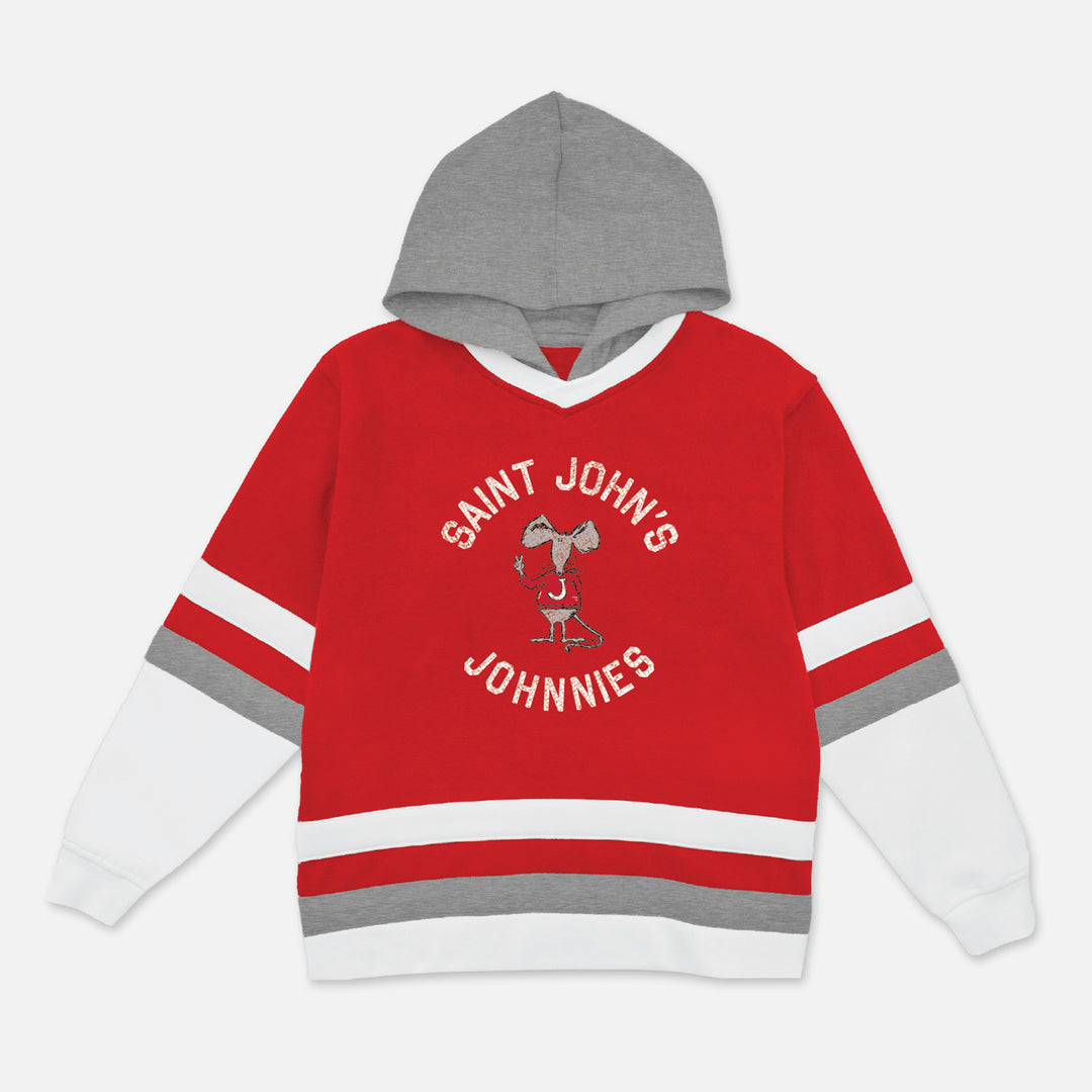 YOUTH HOCKEY HOODED SWEATSHIRT SAINT JOHN'S JOHNNIE RAT