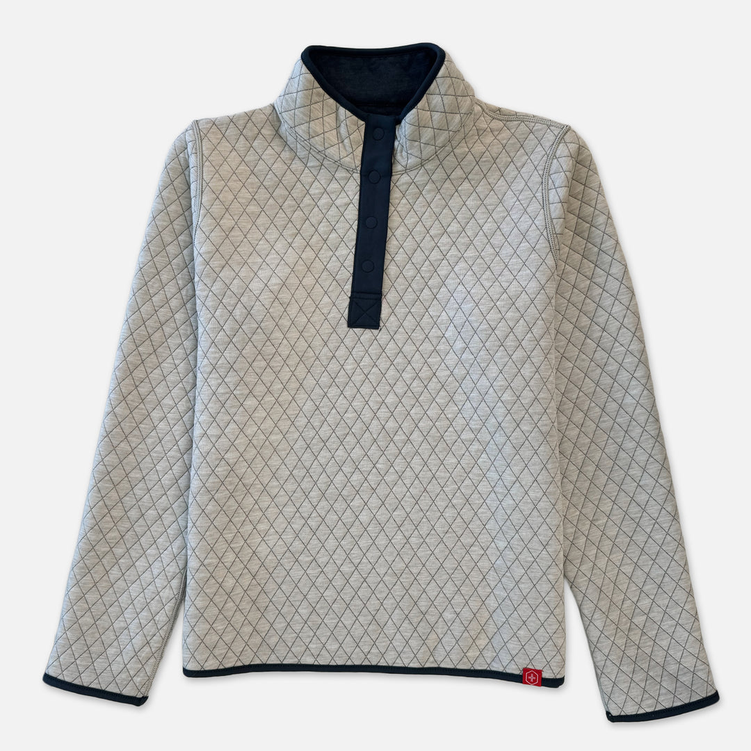 WOMENS MARINE LAYER CSB+SJU REVERSIBLE PULLOVER