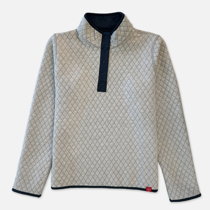 WOMENS MARINE LAYER CSB+SJU REVERSIBLE PULLOVER