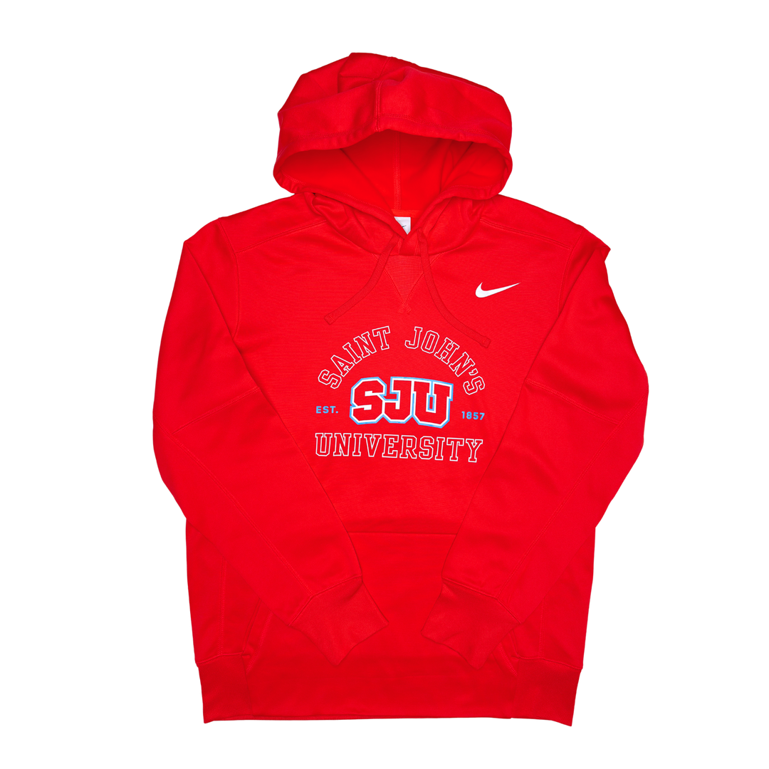 NIKE HOODED SWEATSHIRT SAINT JOHN'S UNIVERSITY SJU EST 1857