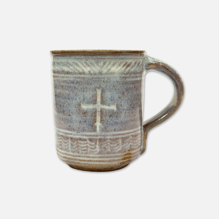 POTTERY BENEDICTINE MUG BIG BLUESTEM ASH GLAZE