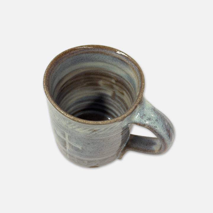 POTTERY BENEDICTINE MUG BIG BLUESTEM ASH GLAZE
