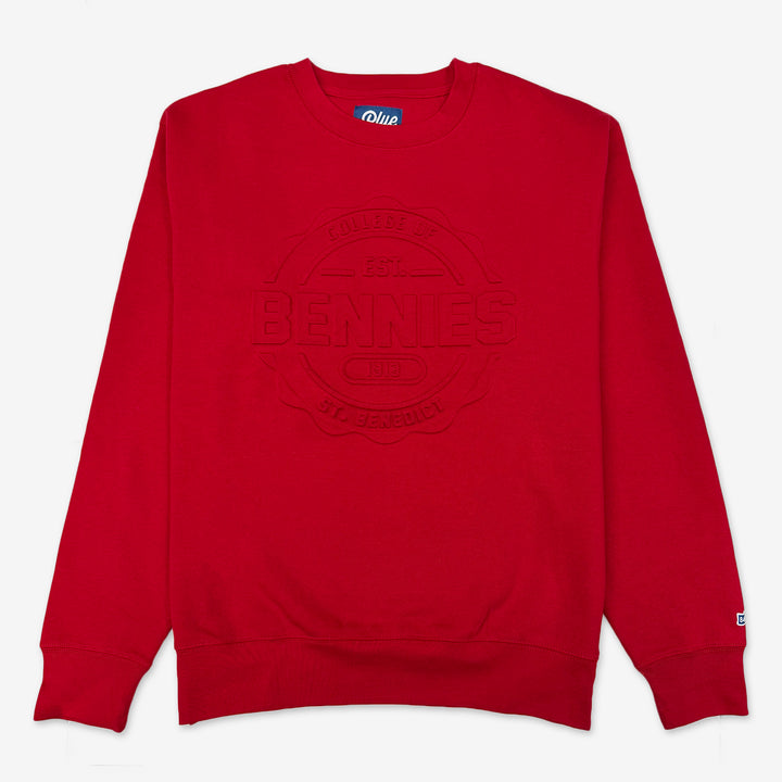 BLUE 84 CREWNECK SWEATSHIRT EMBOSSED COLLEGE OF ST. BENEDICT