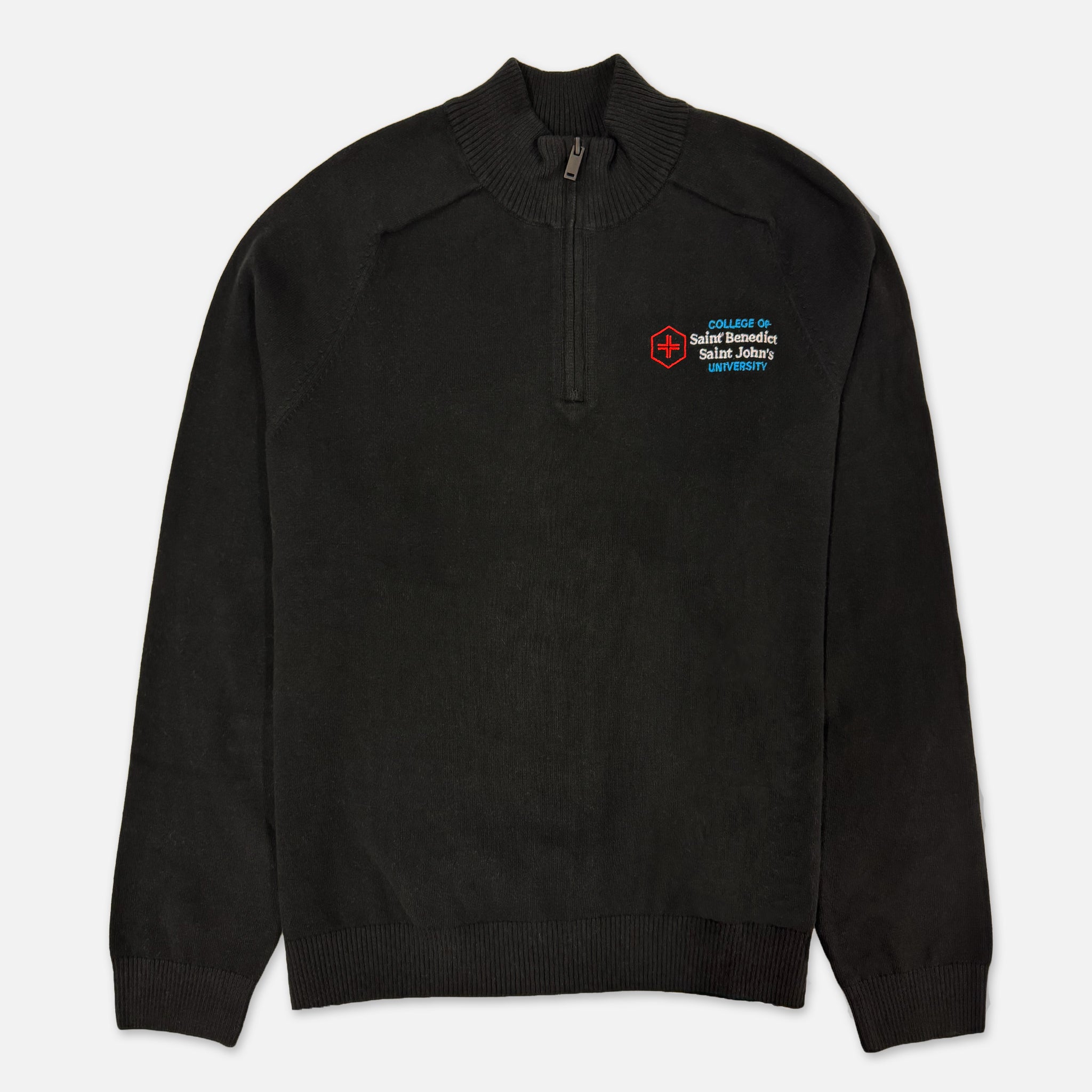 1/4 ZIP SWEATER COLLEGE OF ST. BENEDICT ST. JOHN'S UNIVERSITY