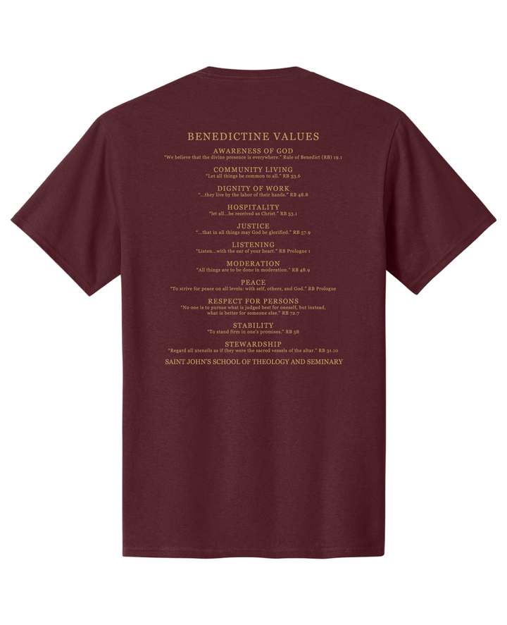 SHORT SLEEVE TSHIRT SOT BENEDICTINE VALUES