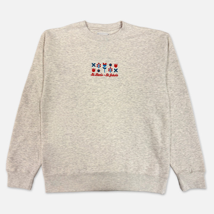CREWNECK SWEATSHIRT FLOWER ST. BEN'S ST. JOHN'S
