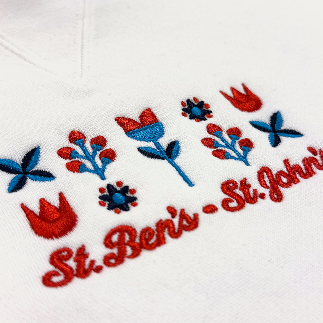 CREWNECK SWEATSHIRT FLOWER ST. BEN'S ST. JOHN'S