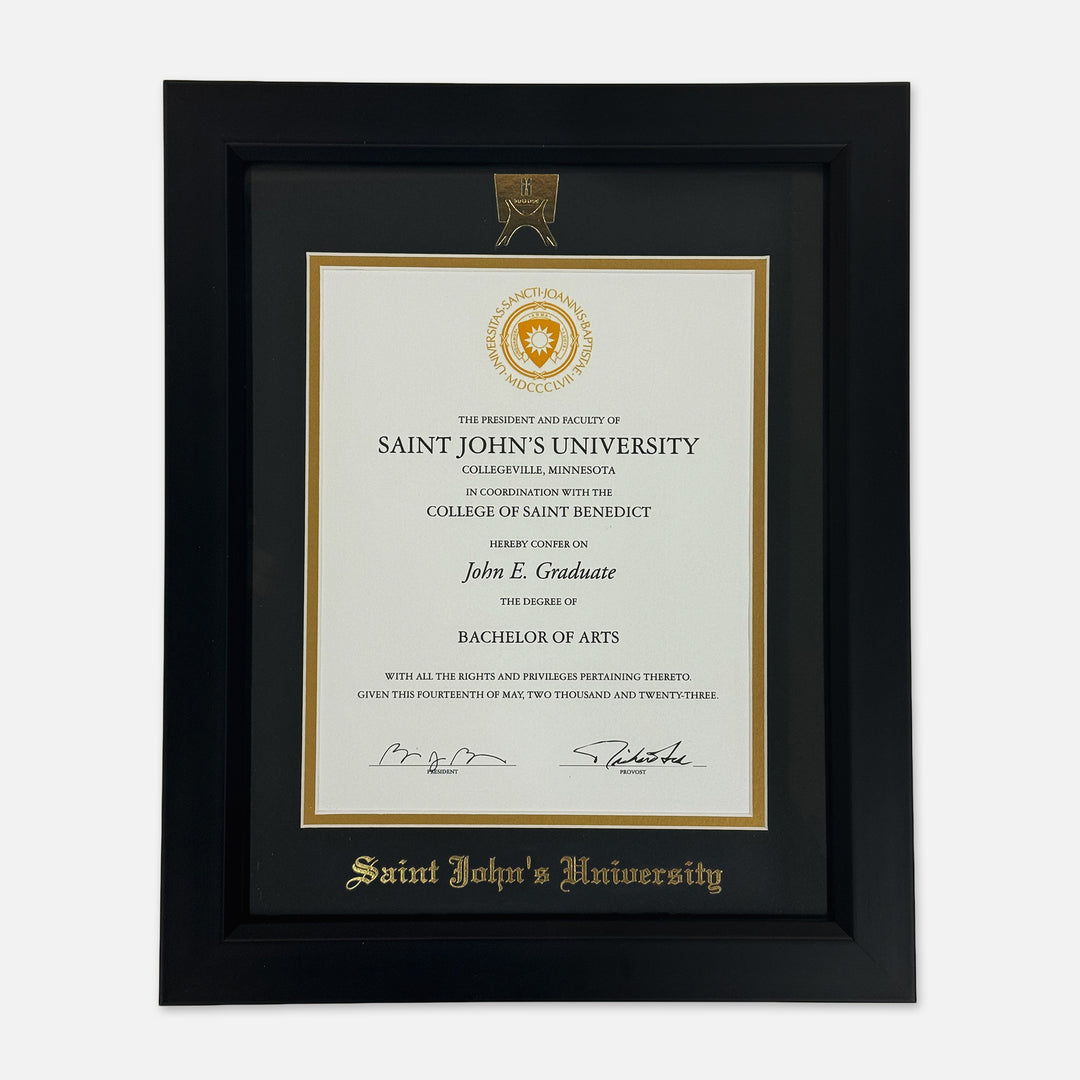 SAINT JOHN'S DIPLOMA FRAME S SPIRIT BELL BANNER