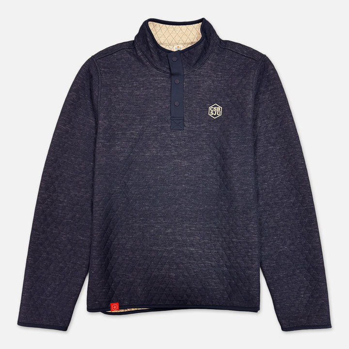 MARINE LAYER CSB+SJU REVERSIBLE PULLOVER WITH HEX