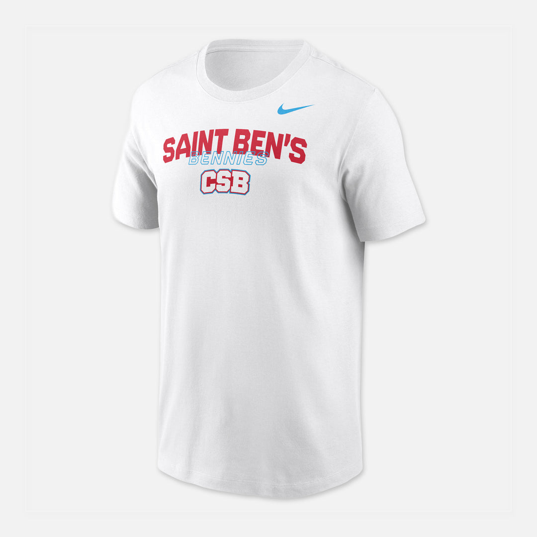 NIKE SHORT SLEEVE DRIFIT COTTON TSHIRT SAINT BEN'S BENNIES CSB
