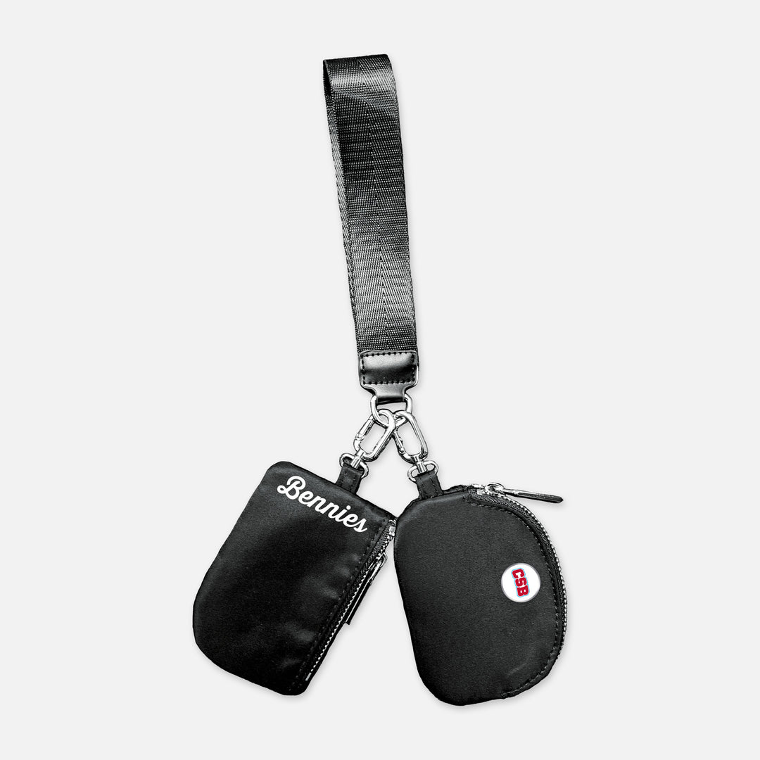 OVERSIZED KEY STRAP WITH DUAL COIN PURSE CSB BENNIES