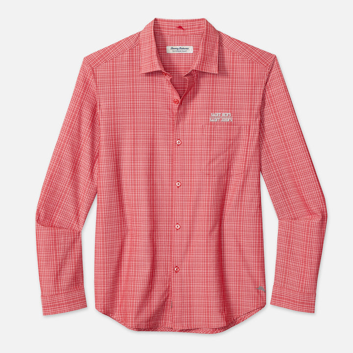 TOMMY BAHAMA LONG SLEEVE BUTTON SHIRT SAINT BEN'S SAINT JOHN'S