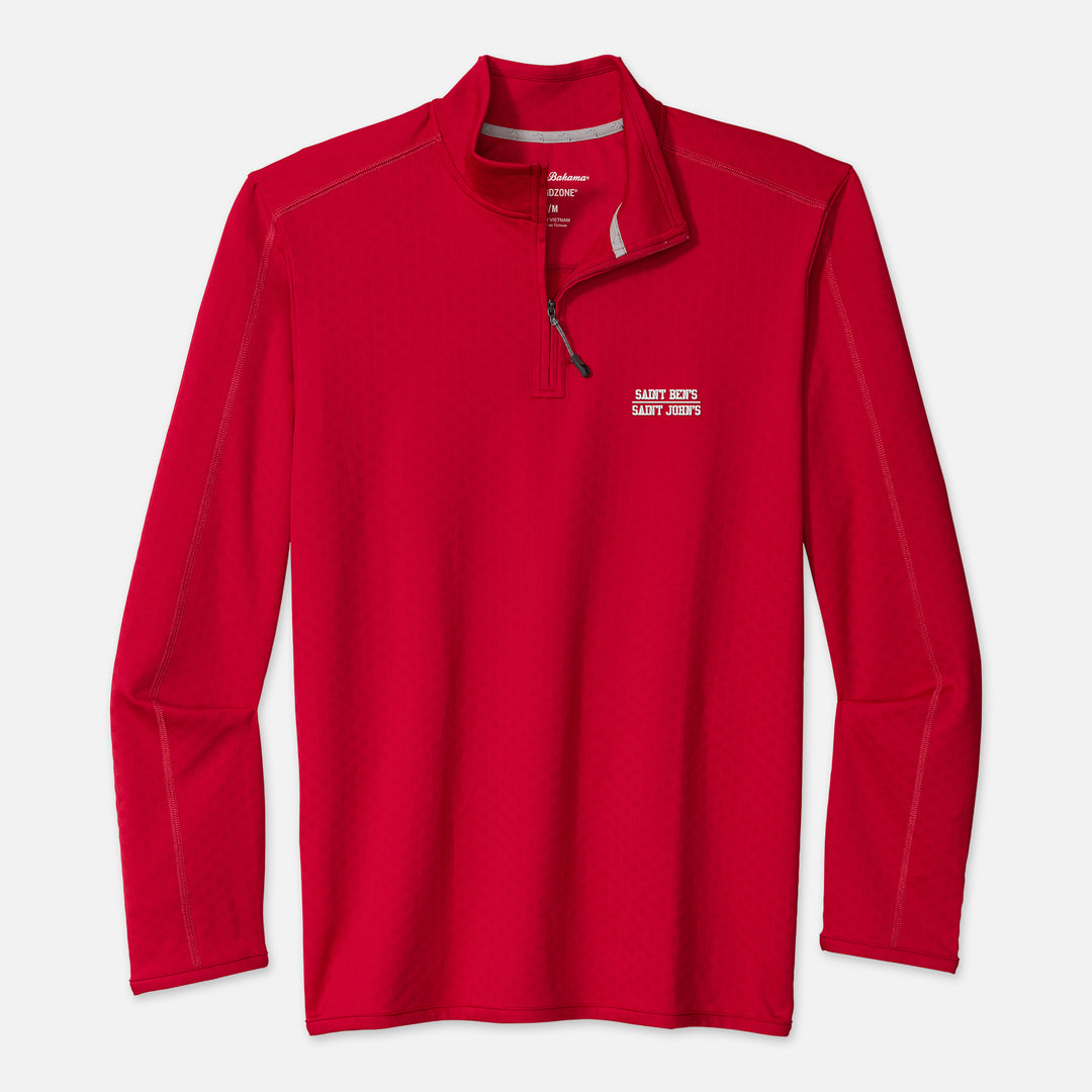 TOMMY BAHAMA 1/4 ZIP SAINT BEN'S SAINT JOHN'S