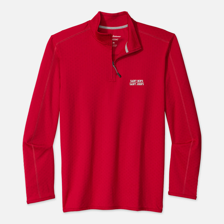 TOMMY BAHAMA 1/4 ZIP SAINT BEN'S SAINT JOHN'S