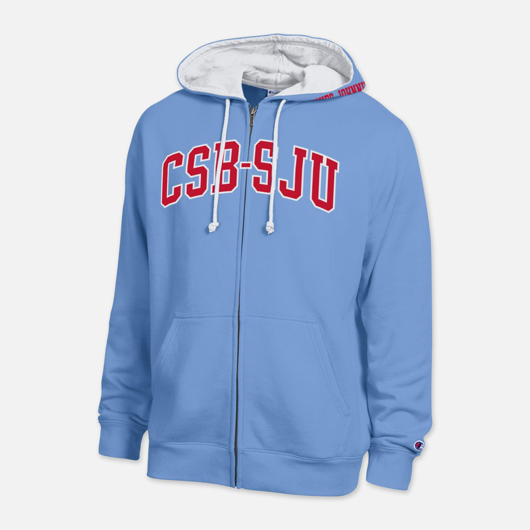 CHAMPION FULL ZIP HOODED SWEATSHIRT CSB SJU