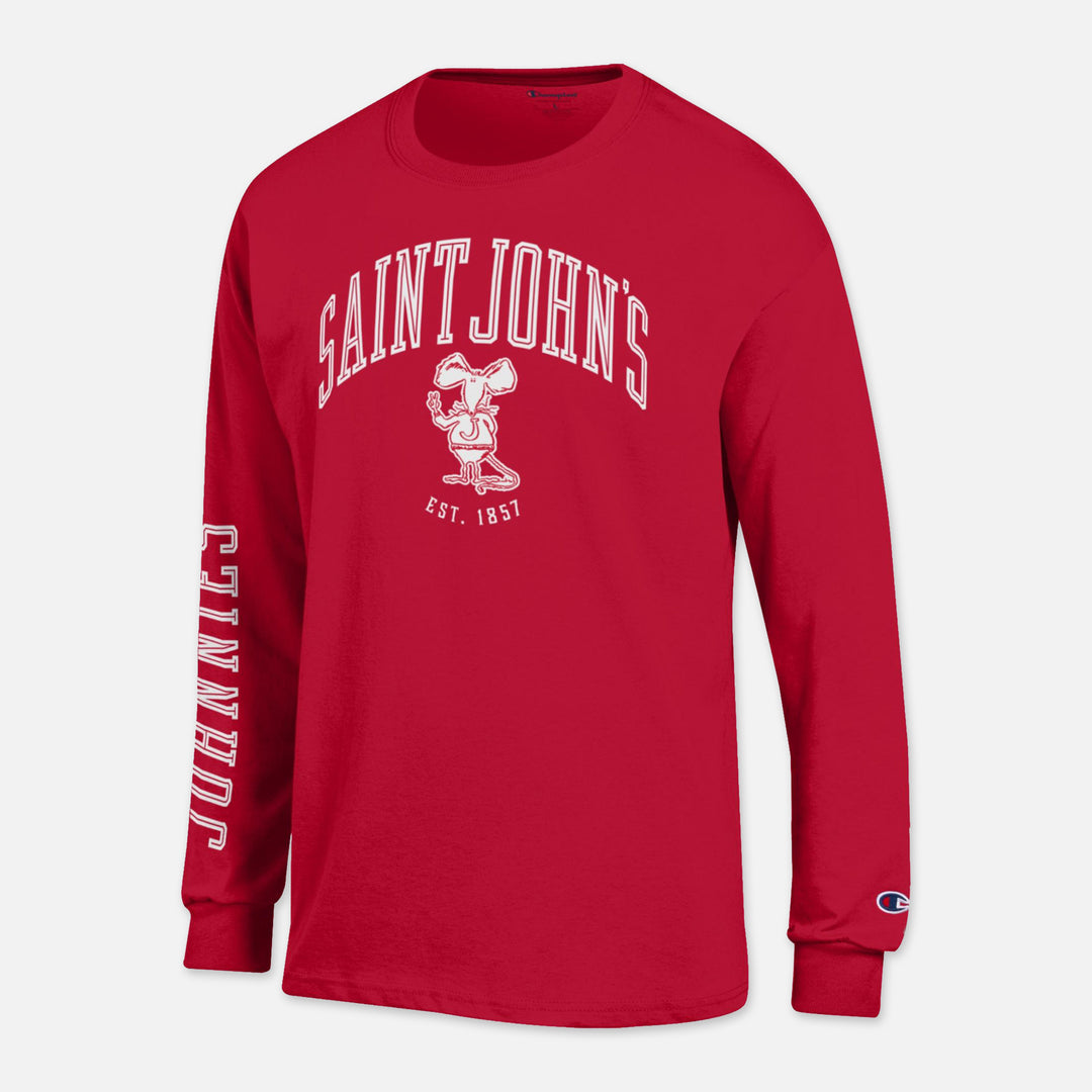 CHAMPION LONG SLEEVE TSHIRT SAINT JOHN'S JOHNNIE RAT