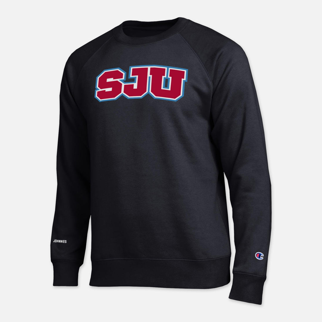 CHAMPION CREWNECK SWEATSHIRT SJU JOHNNIES ARM HIT