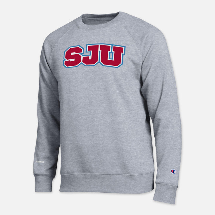CHAMPION CREWNECK SWEATSHIRT SJU JOHNNIES ARM HIT