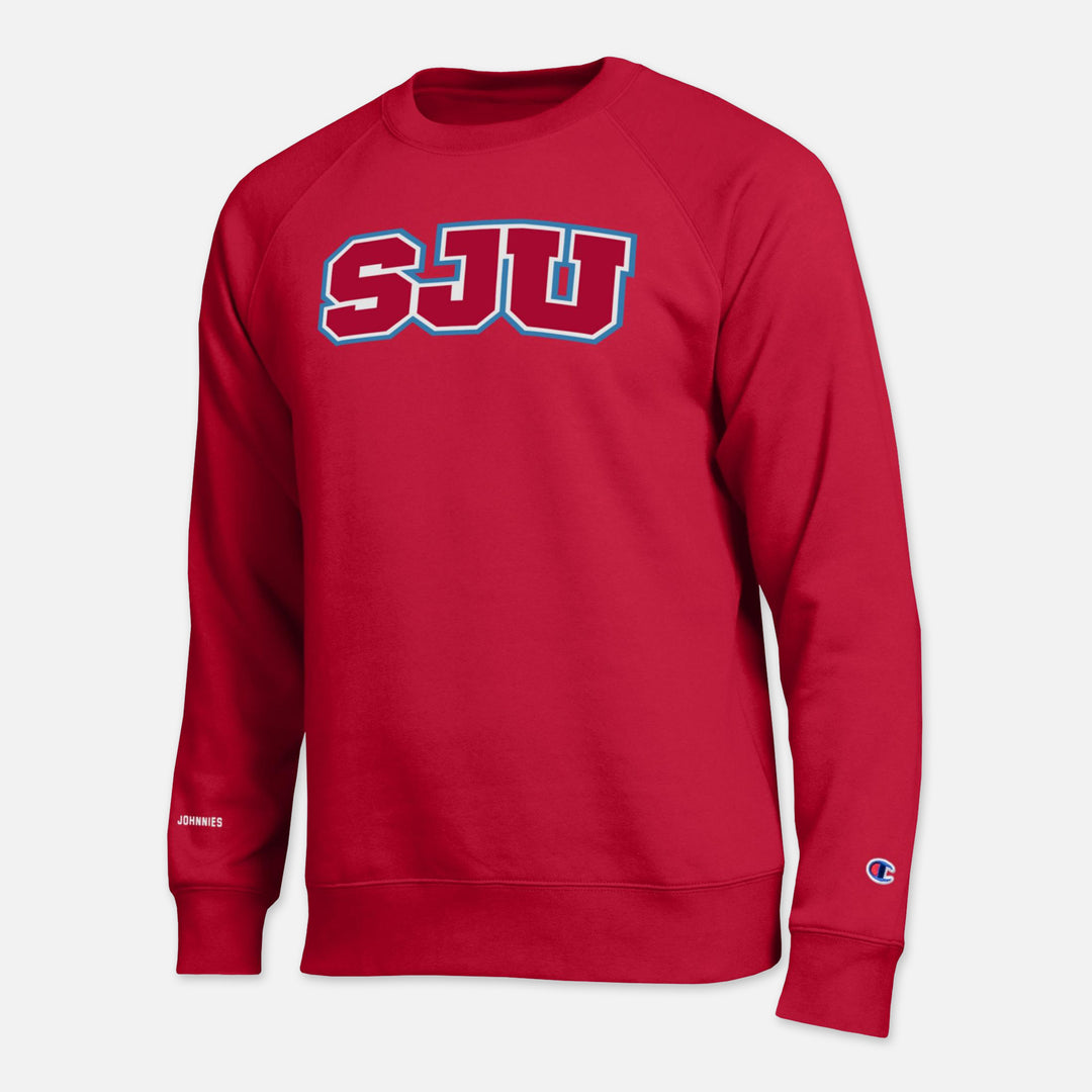 CHAMPION CREWNECK SWEATSHIRT SJU JOHNNIES ARM HIT