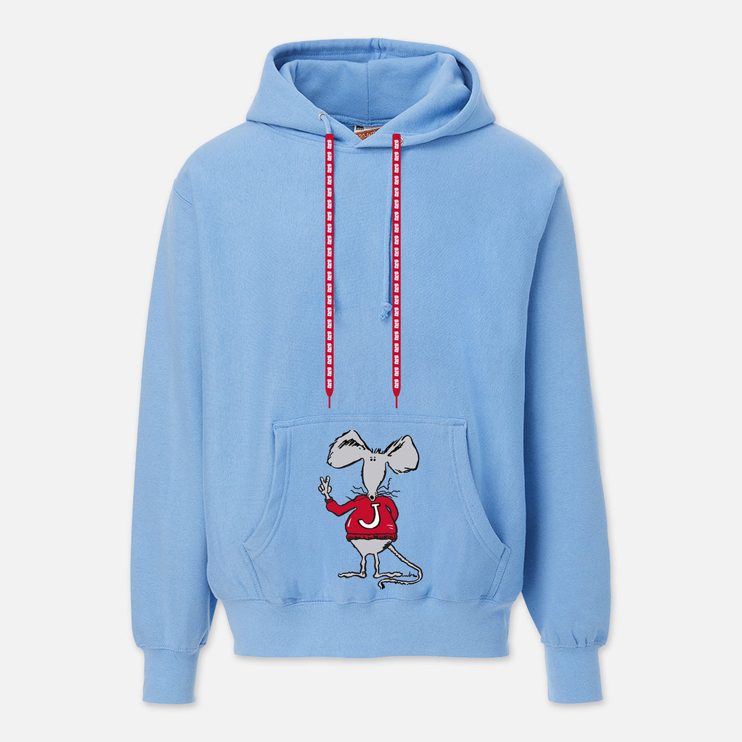 HOODED SWEATSHIRT WITH JOHNNIE RAT AND SJU LACES