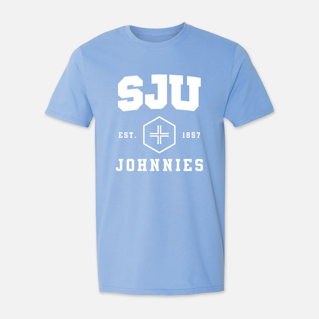 SHORT SLEEVE TSHIRT SJU HEX WITH CROSS JOHNNIES